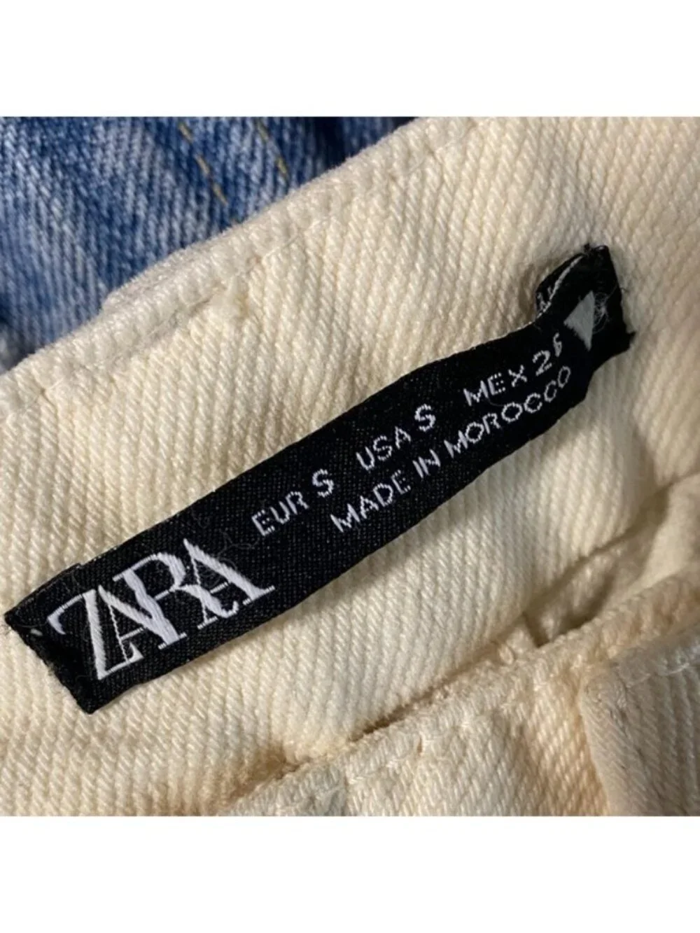 ZARA Wide Leg Cargo Pants – Cream – Women’s S (US 4–6 Approx.)